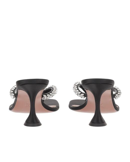 AMINA MUADDI White Gigi Satin Sandals