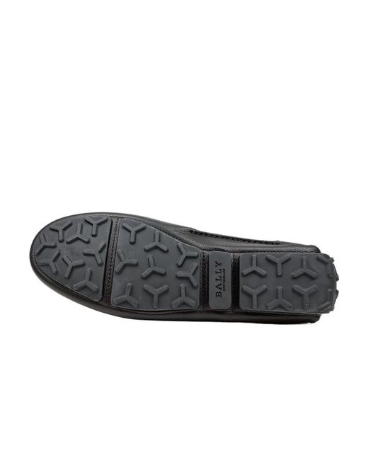 Bally Brown Logo Business Casual Shoes for men