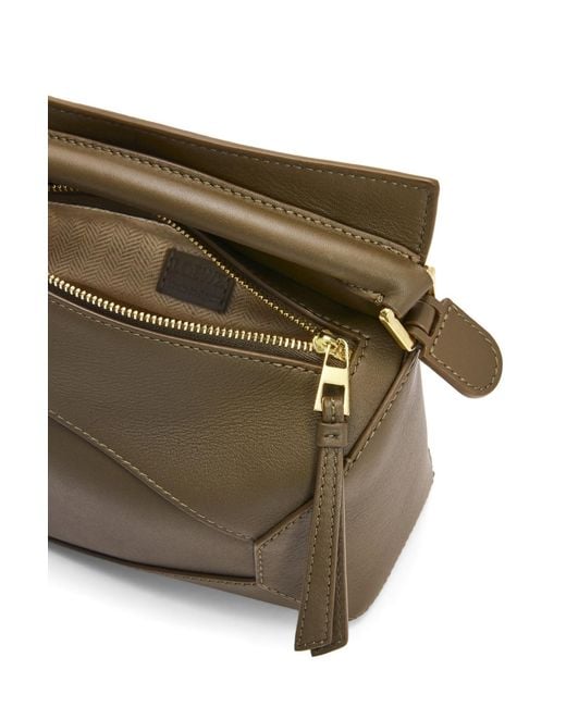 Loewe Green Mini Puzzle Shoulder Bag