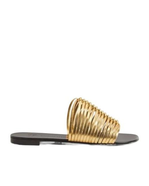 Giuseppe Zanotti Multicolor Jane Flat Sandals