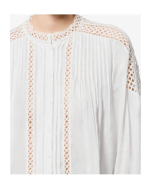 Isabel Marant White Polda Top
