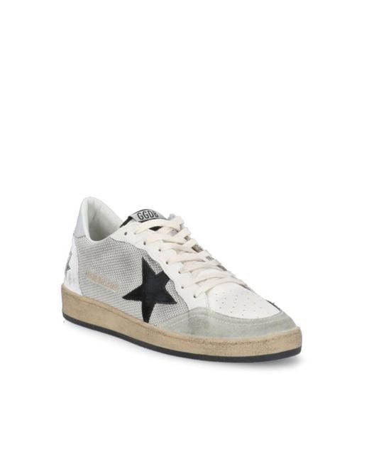 Golden Goose Deluxe Brand White Ball Star Low-Top Sneakers for men
