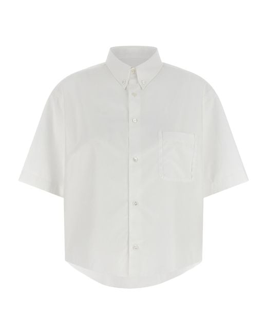 Maison Margiela White Dotton-Down Shirt