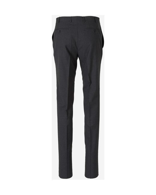 Canali Black Wool Suit for men