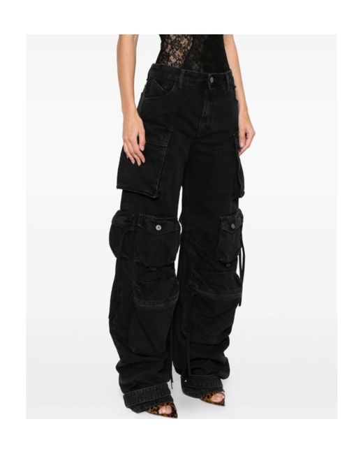 The Attico Black The Cargo Jeans