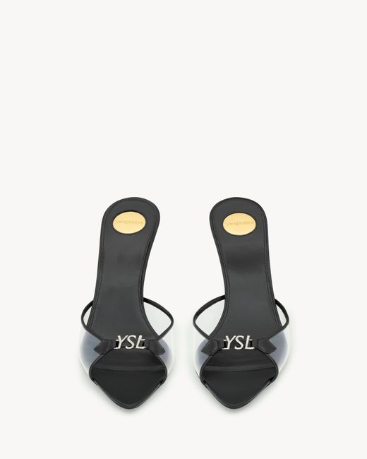 Saint Laurent Multicolor Jerry Logo Embellished Mules