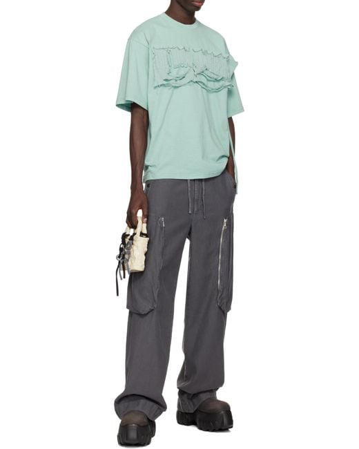 OTTOLINGER Blue Distressed Oversized T-Shirt