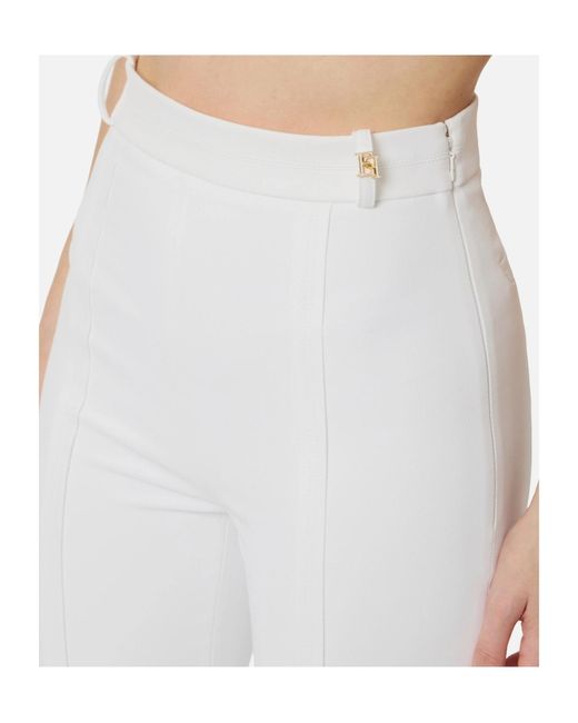 Elisabetta Franchi White Pantaloni