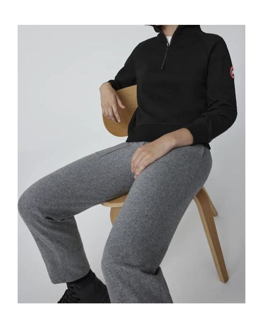 Canada Goose Black Half-Zip Sweatshirt