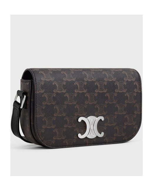 Céline Black Small Crossbody Bag Triomphe for men