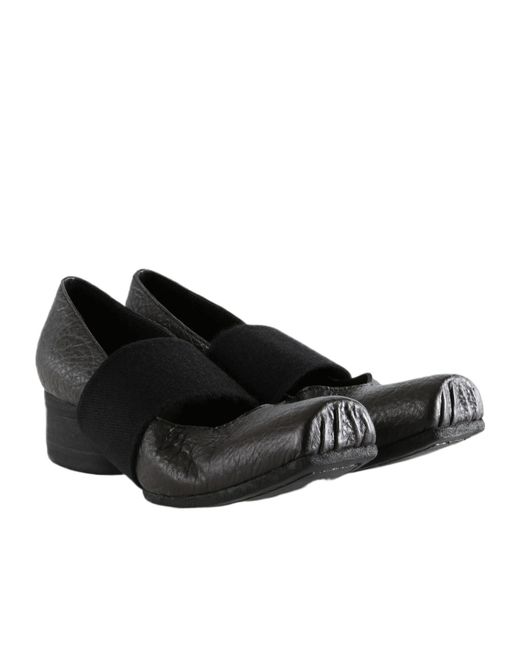Uma Wang Black Square-Toe Ballet Flats