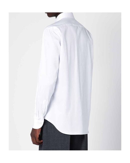 Xacus White Tailored Twill Shirt for men