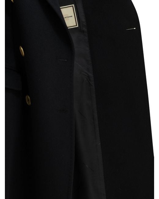 Tagliatore Black 'Meryl' Long Coat