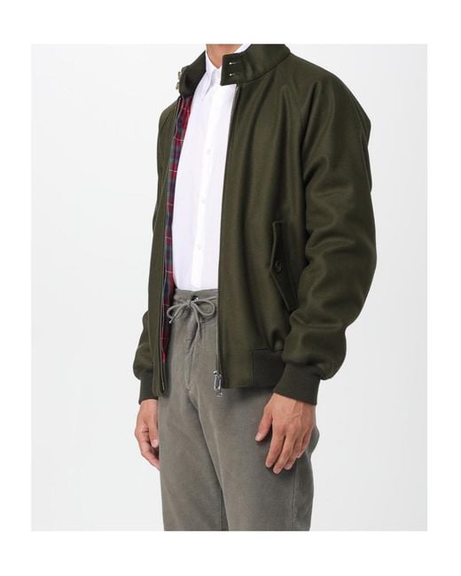 Baracuta Green High-Neck Jacket for men