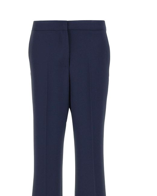 Kaos Blue Tailored Straight-Leg Trousers