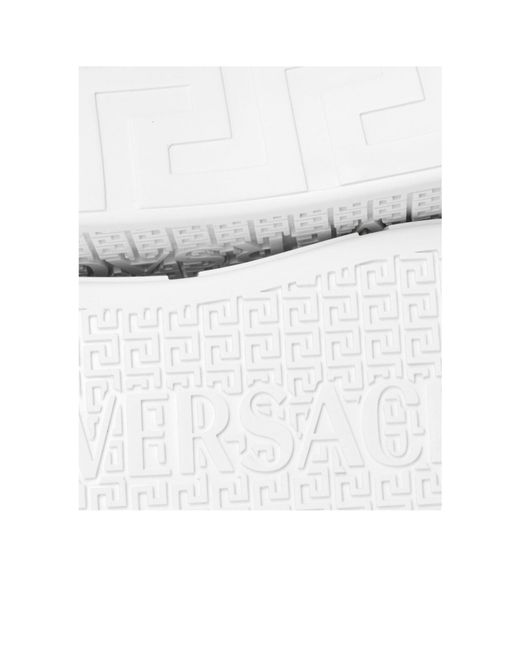 Versace White Platform Sneakers