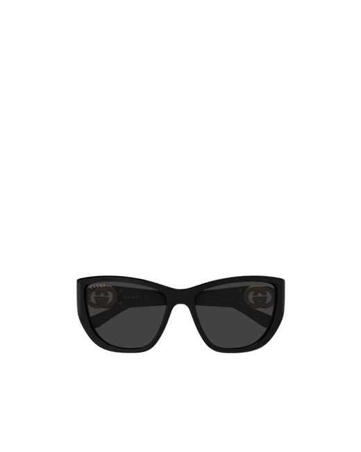 Gucci Black Eyewear Cat Eye Frame Sunglasses