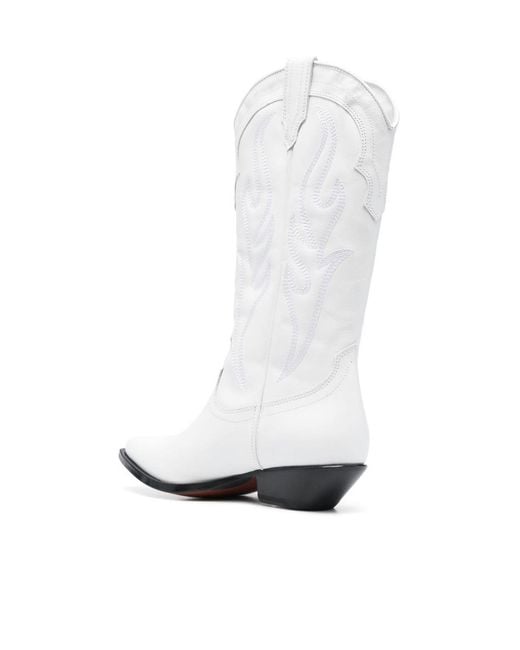 Sonora Boots White Santa Fe Western-Cowboy Boots