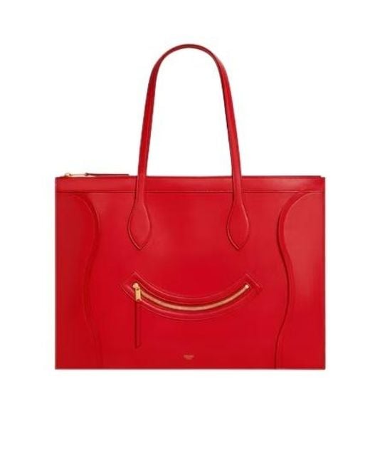 Céline Red Flat Luggage