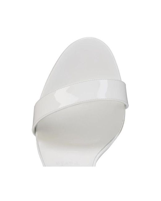 Christian Louboutin White Zeezeenella Strappy Sandals