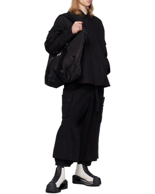 Y-3 Black Field Shirt Jacket for men