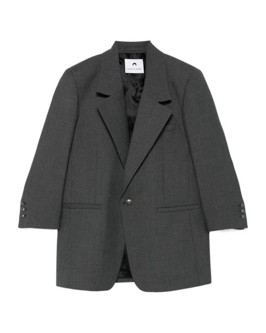 MARINE SERRE Black Tailored Blazer for men