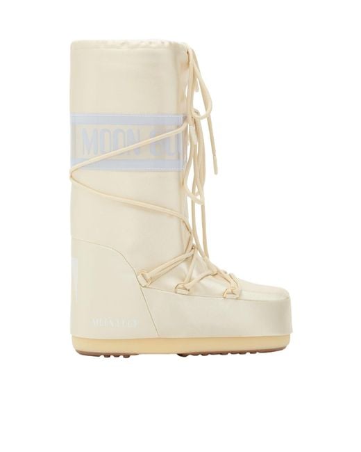 Moon Boot Natural Icon Padded Lace-Up Boots