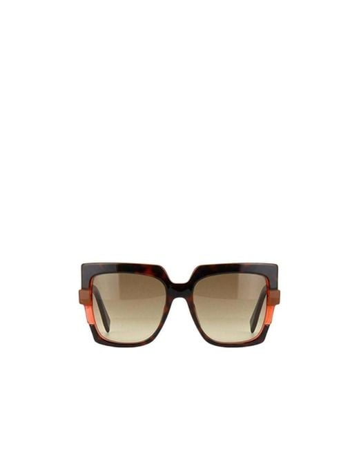 Fendi Multicolor Logo Details Sunglasses