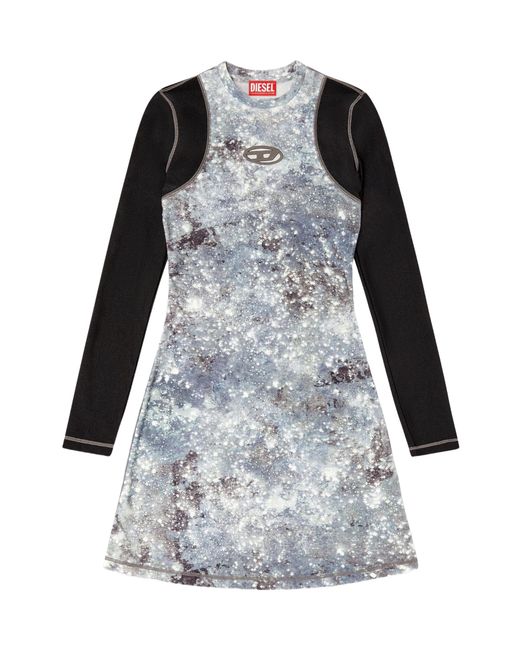 DIESEL Gray D-Vanne Mini Dress