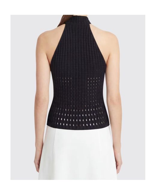 Jonathan Simkhai Black Lyrix Halter Top Fabric