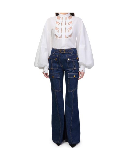 Zimmermann White Long-Sleeved Cover-Up