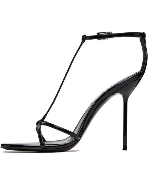 Paris Texas Black Lidia Patent-Leather Sandals