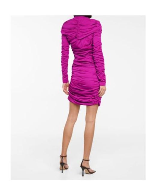 Stella McCartney Pink Faye Ruched Minidress