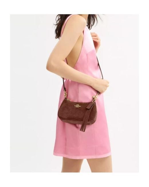COACH Brown Teri Mini Crossbody Bag