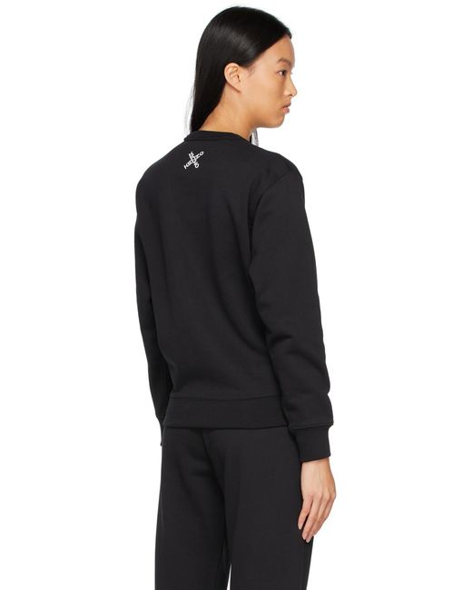 KENZO Blue Logo Printed Crewneck Sweatshirt