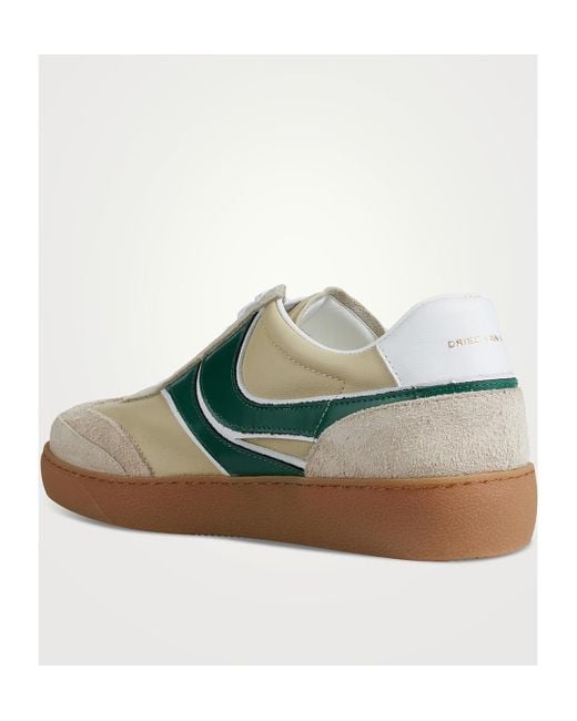 Dries Van Noten Green Round-Headed Low-Top Casual Shoes