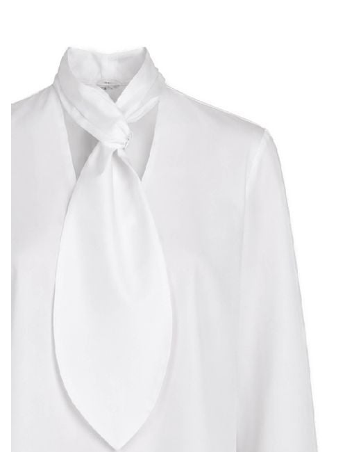 FEDERICA TOSI White Long-Sleeved Cover-Up
