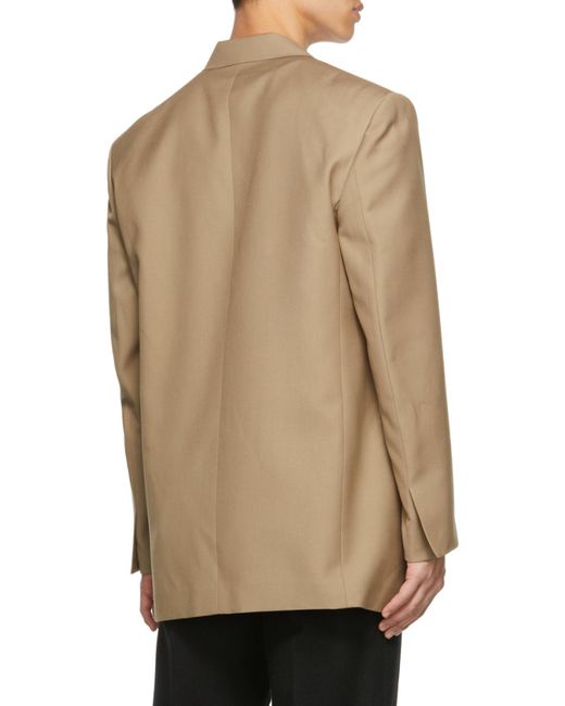 we11done Natural Drawstring Hooded Jacket for men