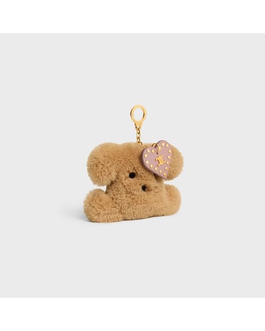 Céline White Triomphe Pom-Pom Charm