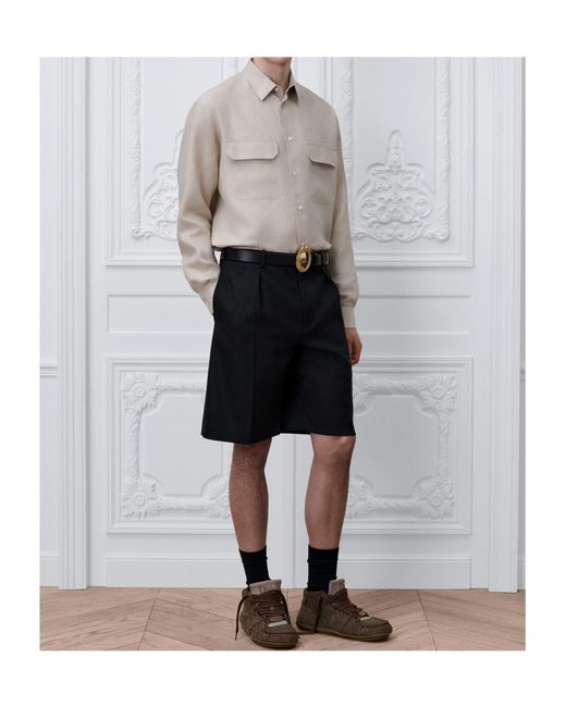 Dior Black Belt Loop Shorts for men