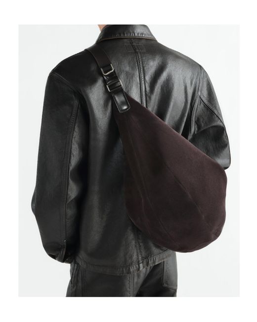 Lemaire Black Large Quiver Clip Bag