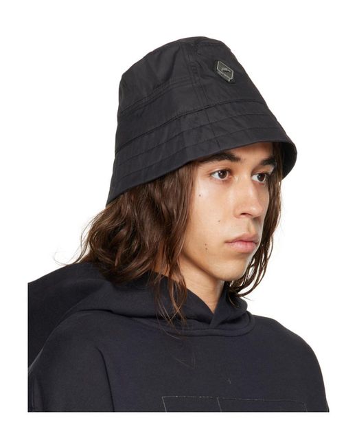 A_COLD_WALL* Blue Logo-Plaque Bucket Hat for men