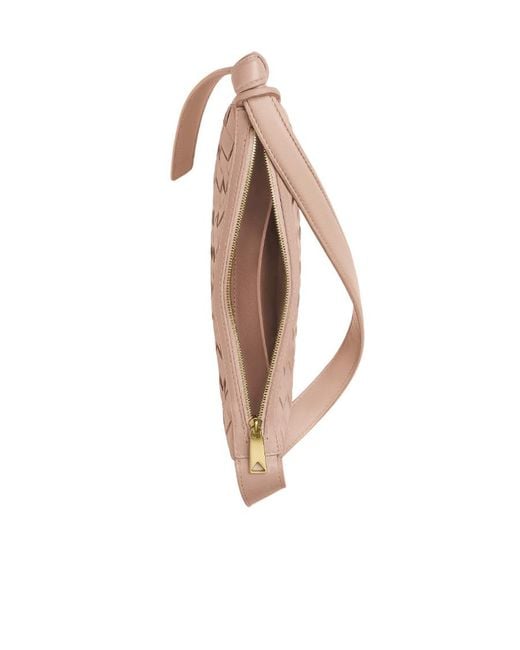 Bottega Veneta Pink Sunrise Zipped Mini Shoulder Bag