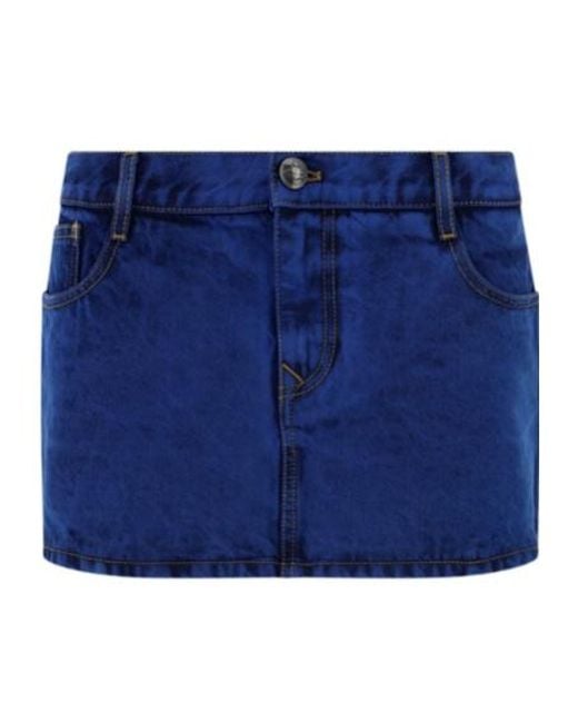 Vivienne Westwood Blue Foam Mini Denim Skirt