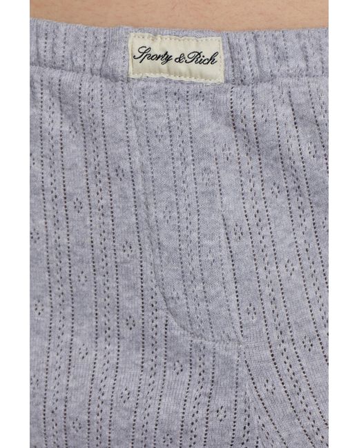 Sporty & Rich Gray Knitted Casual Pants
