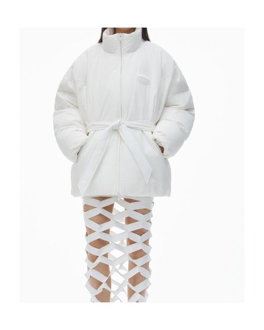 Alexander Wang White Puffer Coat