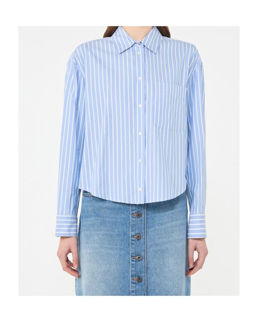 Weekend by Maxmara Blue Cartone Striped Oxford Shirt