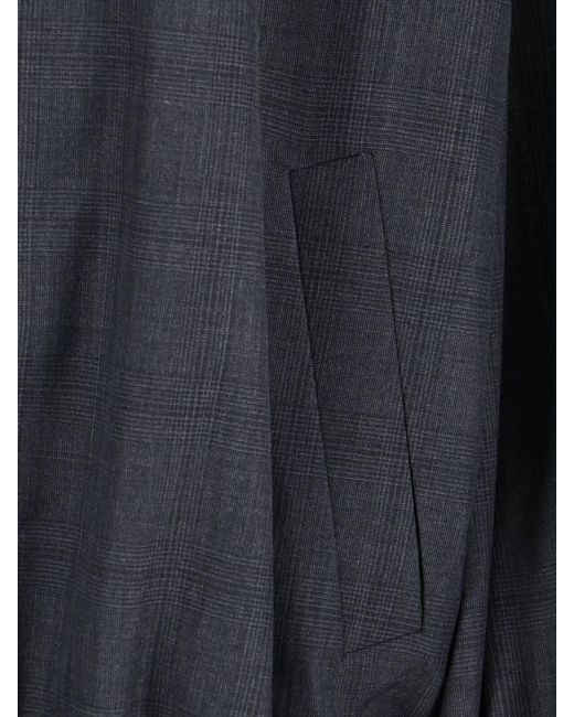 Frankie Shop Blue Baxter Plaid Zip Jacket