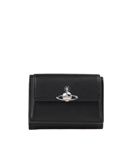 Vivienne Westwood Black Trifold Wallet