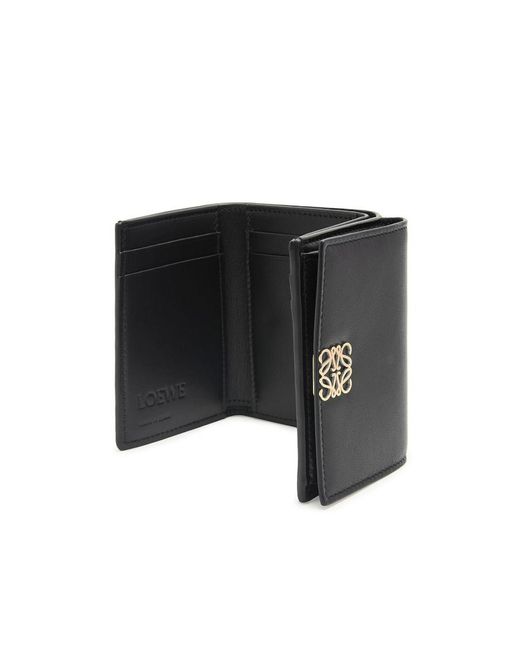 Loewe Black Puffer Anagram Trifold Wallet